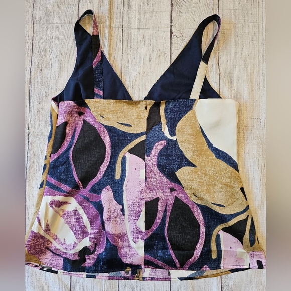 Banana Republic Outlet Size Medium Shirred Silky Tank Layering Piece Career - Picture 5 of 11